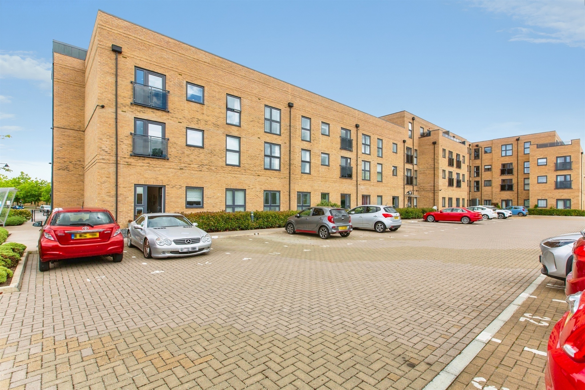 Residents' parking spaces at Uplands Place, Great Cambourne